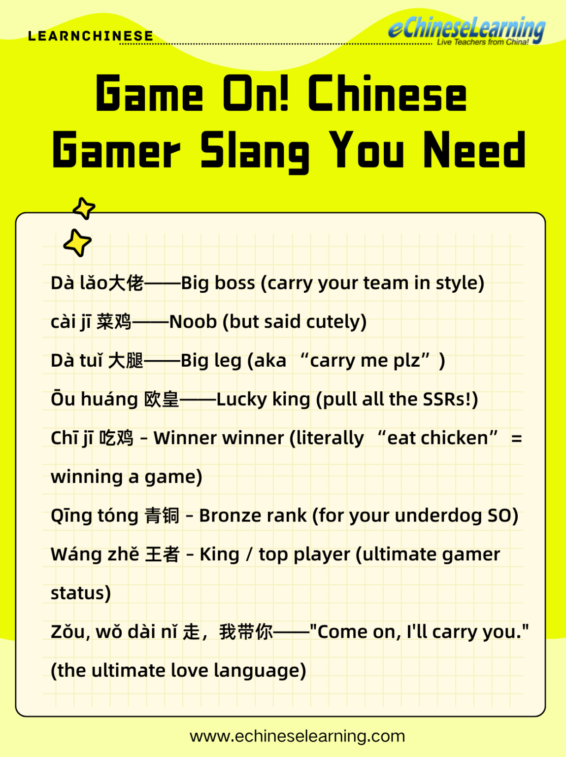 Game On! Chinese Gamer Slang You Need
